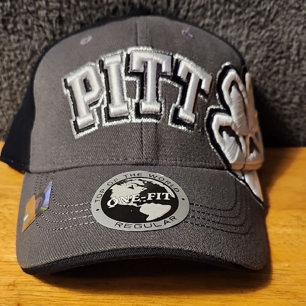 Top of the World University of Pittsburgh Panthers Pitt Stretchfit Hat - New